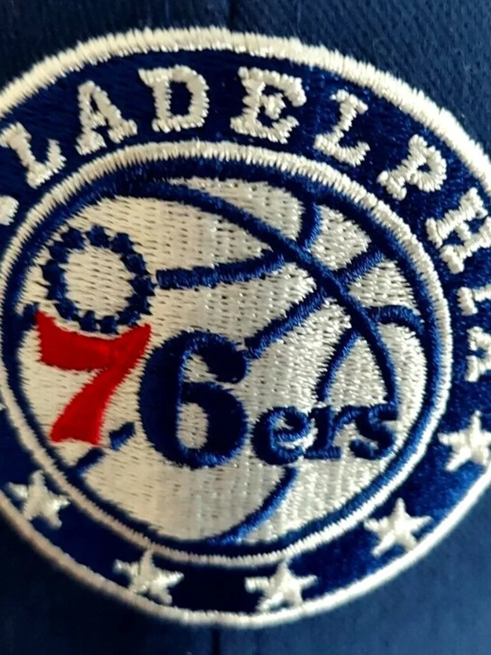 Philadelphia 76ers Hat Strapback Fan Favorite Royal Blue Mass Basic OSFA New
